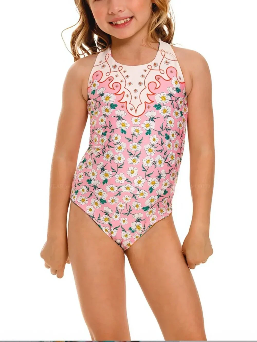 Agua Bendita Reversible Swimsuit Girls Sz 14